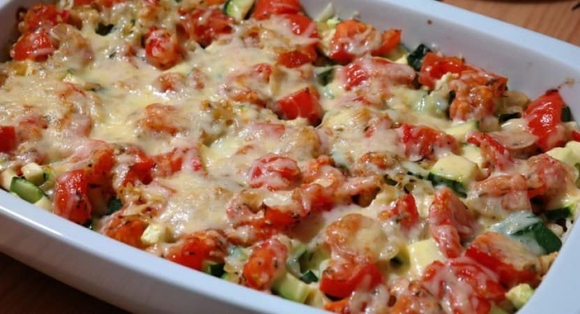 Cheesy ‘whatever you have’ fall vegetable casserole