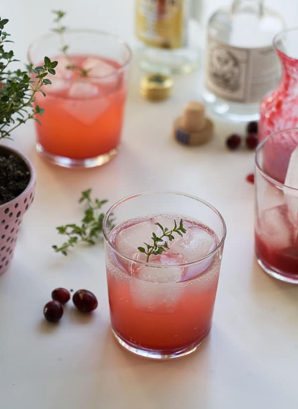 Cranberry thyme gin and tonic 15 Fall Flavoured Drinks You Will Love
