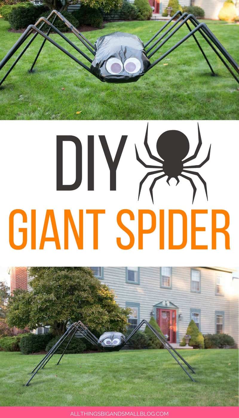 DIY giant lawn spider