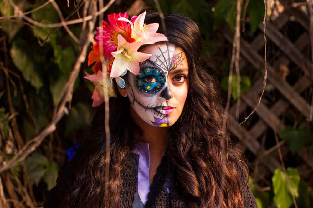 Day of the Dead sugar skull makeup