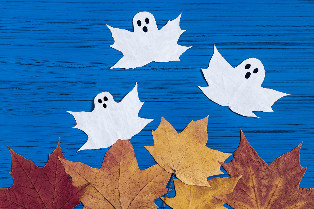 Fall leaf ghosts