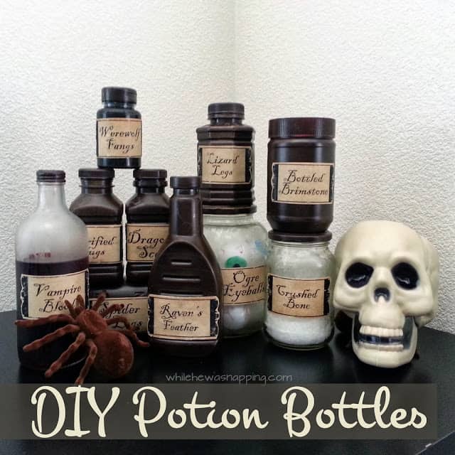 Fun DIY potion bottle set