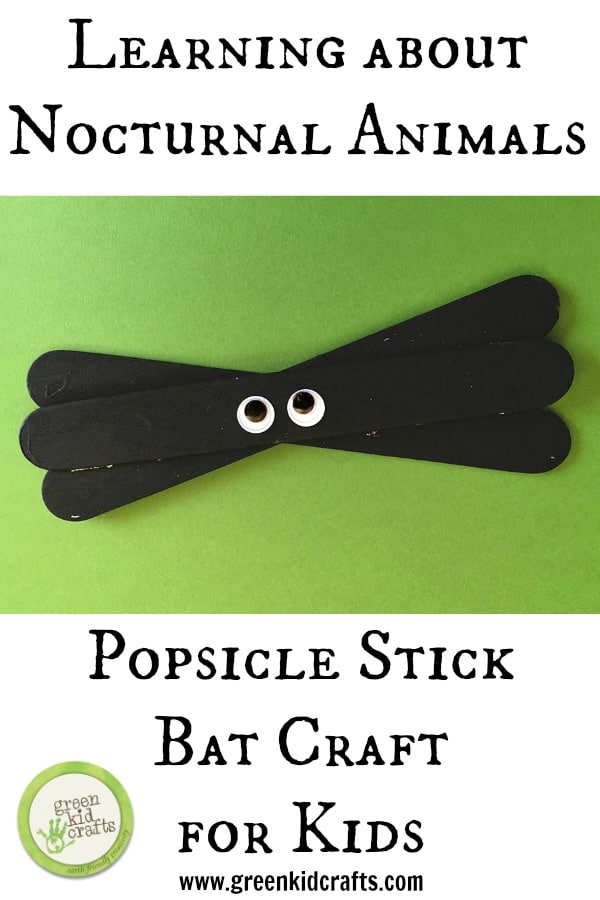 Popsicle stick bat crafts