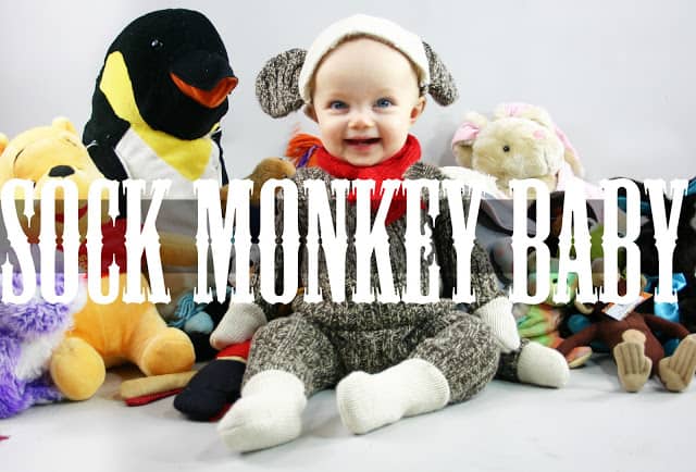 Sock monkey baby