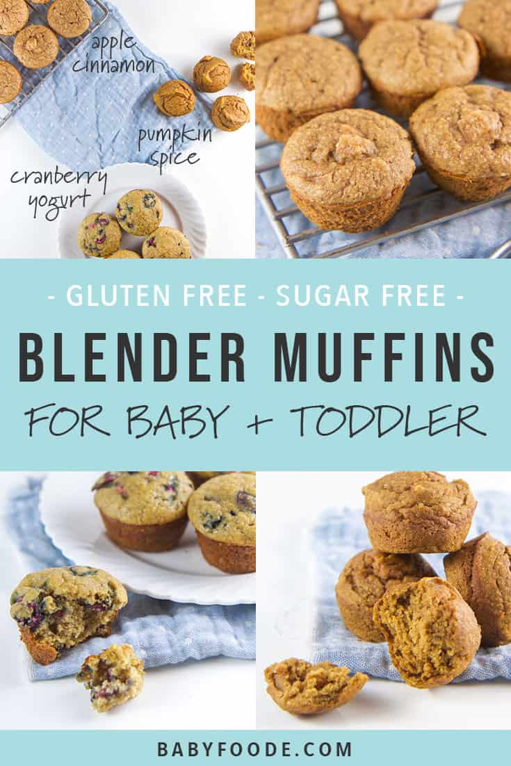 Sugar free, gluten free blender muffins for babies and toddlers