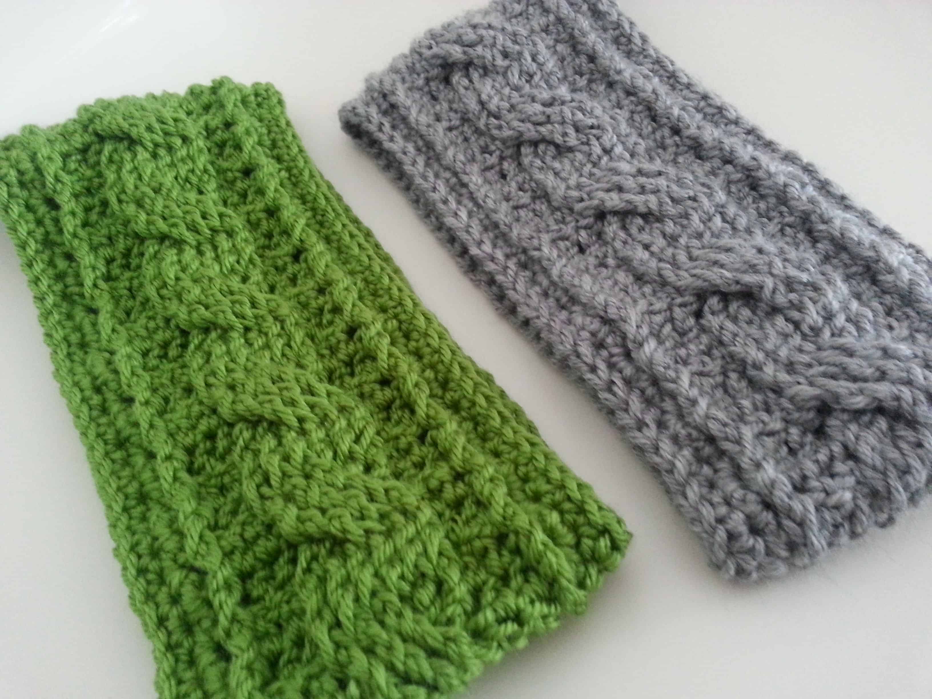 Crochet cable ear warmer