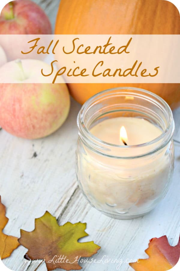 Fall spiced candles