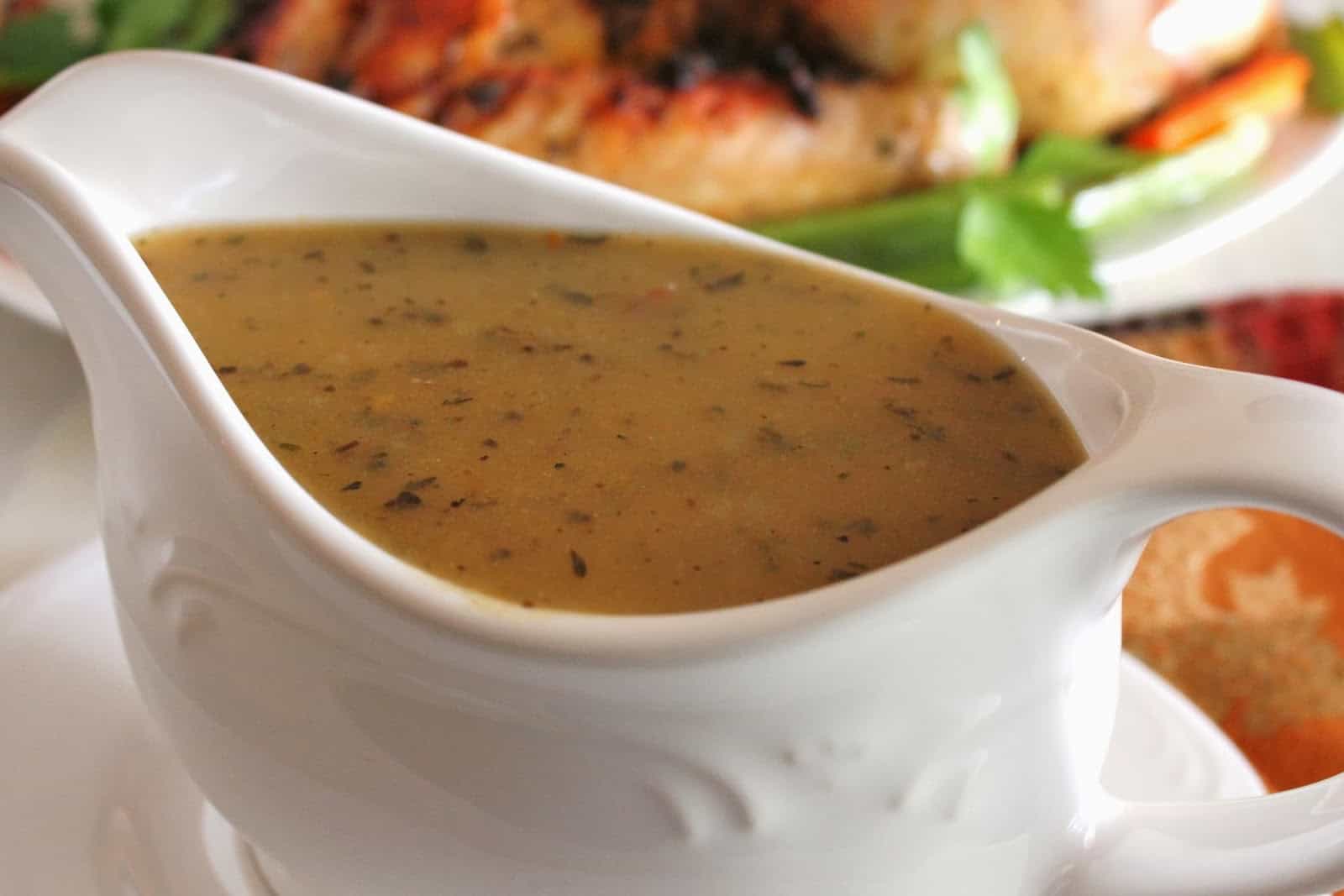 Perfect homemade turkey gravy made without drippings