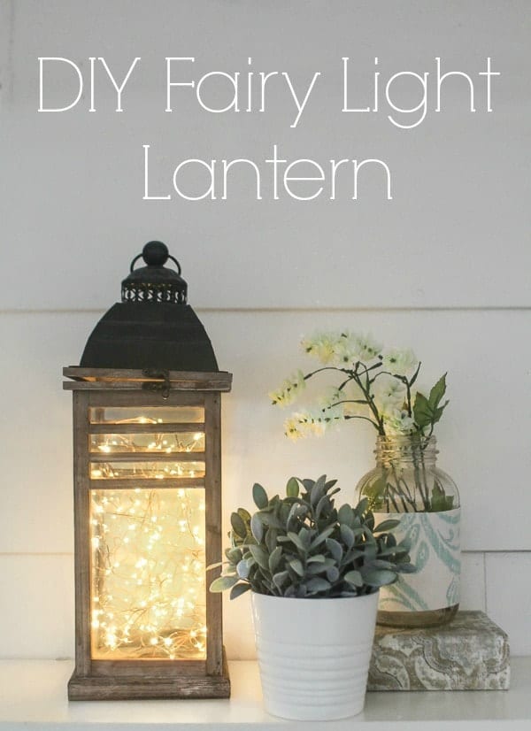 Antique inspired fairy lights lantern