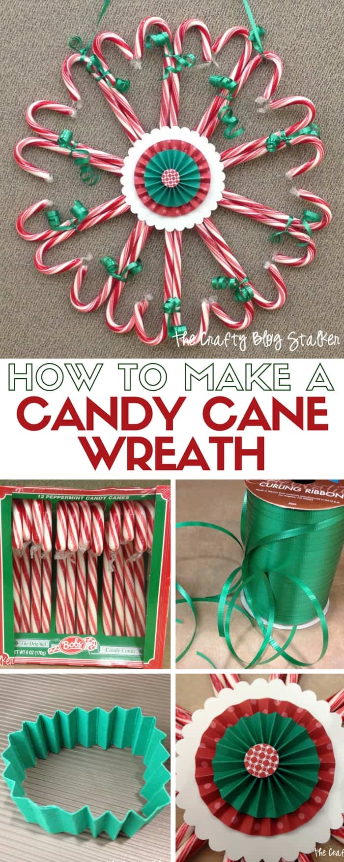 Candy cane wreath