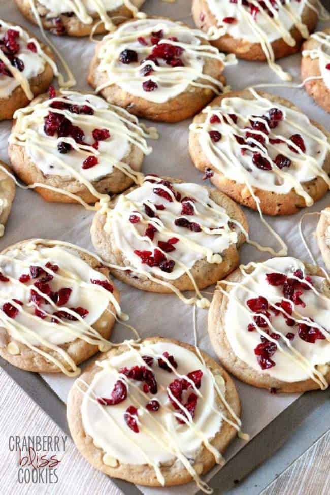 Cranberry bliss cookies