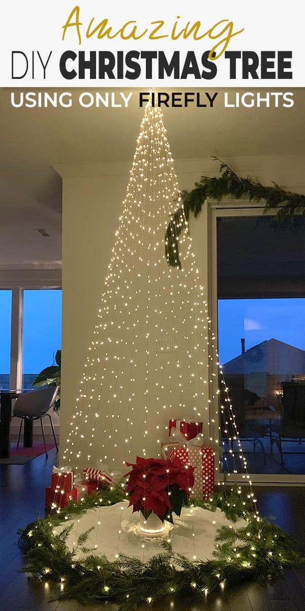 DIY firefly lights tree