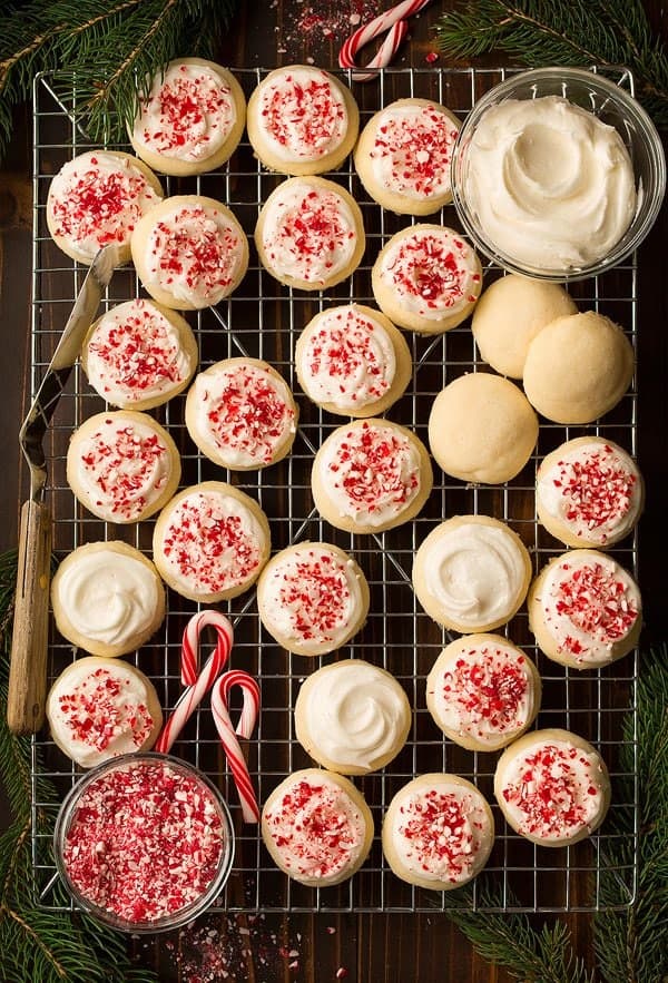 Peppermint melyaway cookies Homemade Treats to Leave for Santa on Christmas Eve