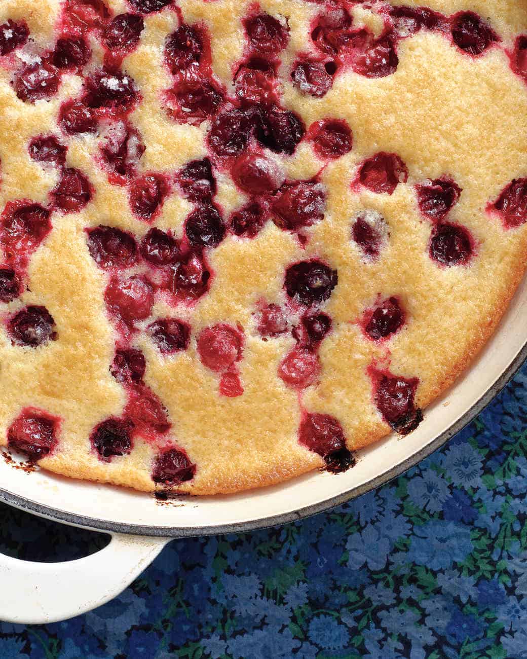Perfectly textured cranberry cobbler