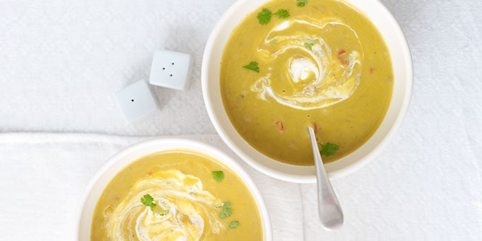 Spiced root vegetable soup