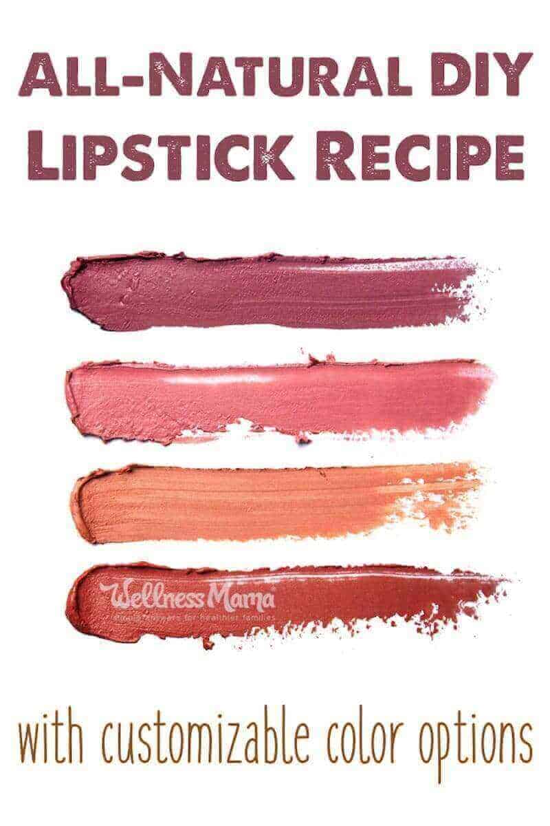 All-natural homemade lipstick with customizable colour options