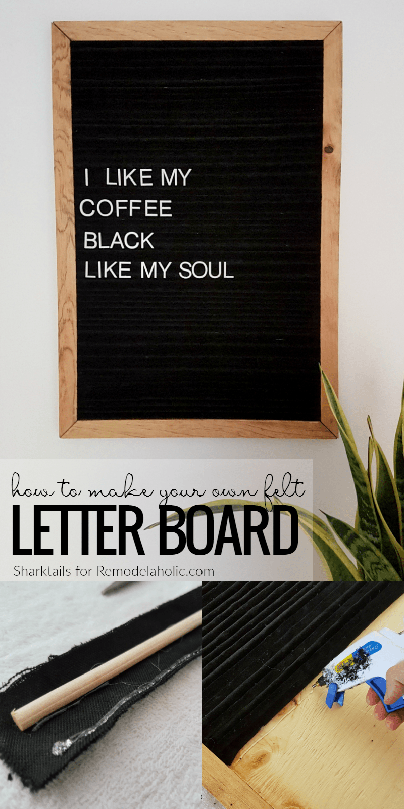 DIY felt letter board