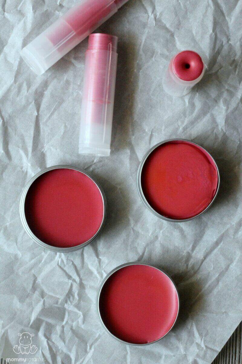 DIY tinted lip balm