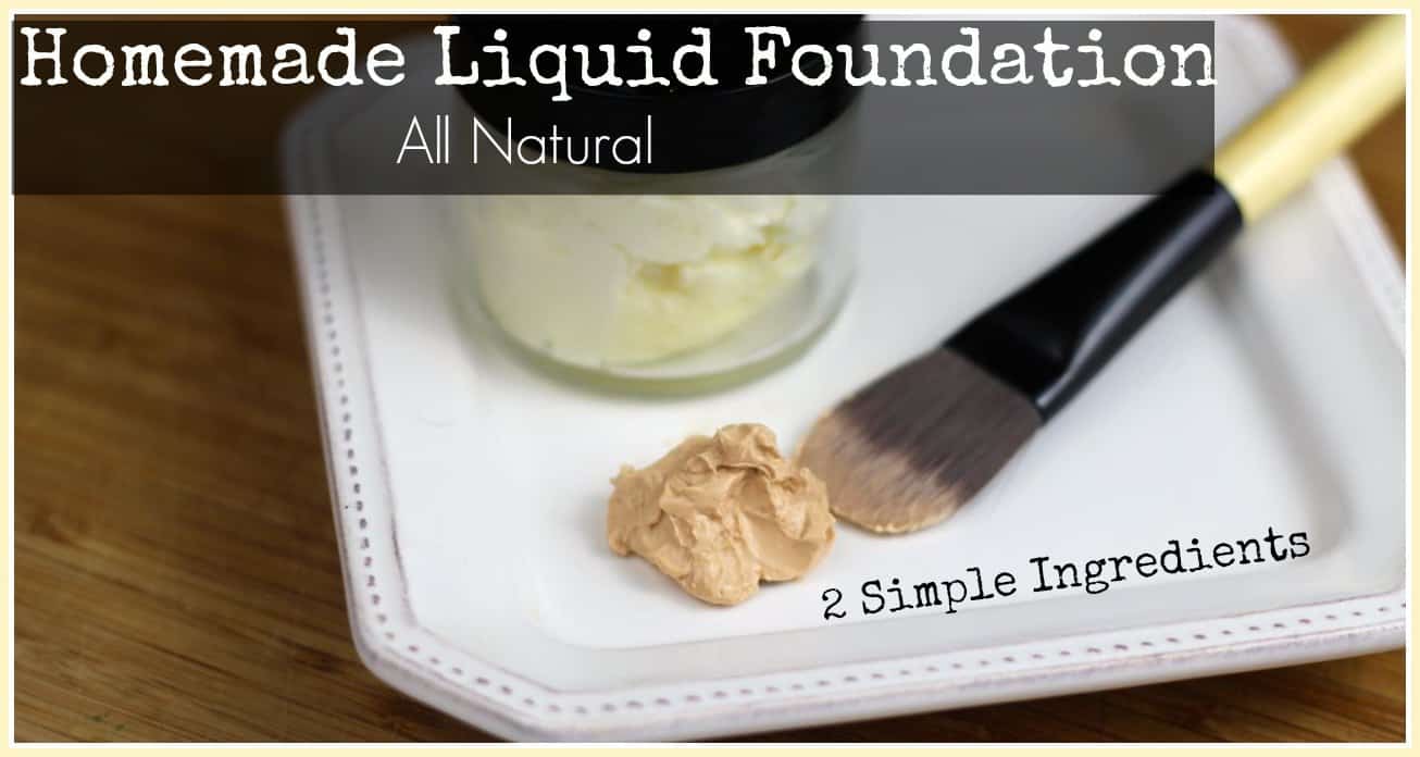 Flawless coverage 2-ingredient homemade liquid foundation