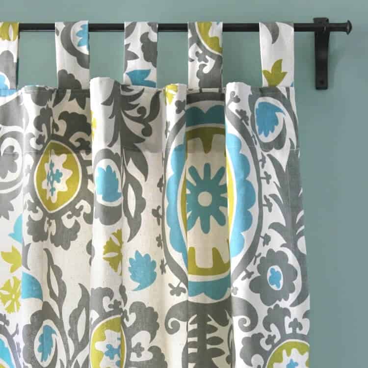 How to make tab top curtains