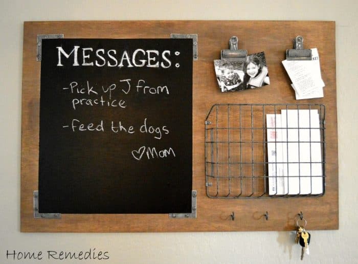 Industrial chic style message board