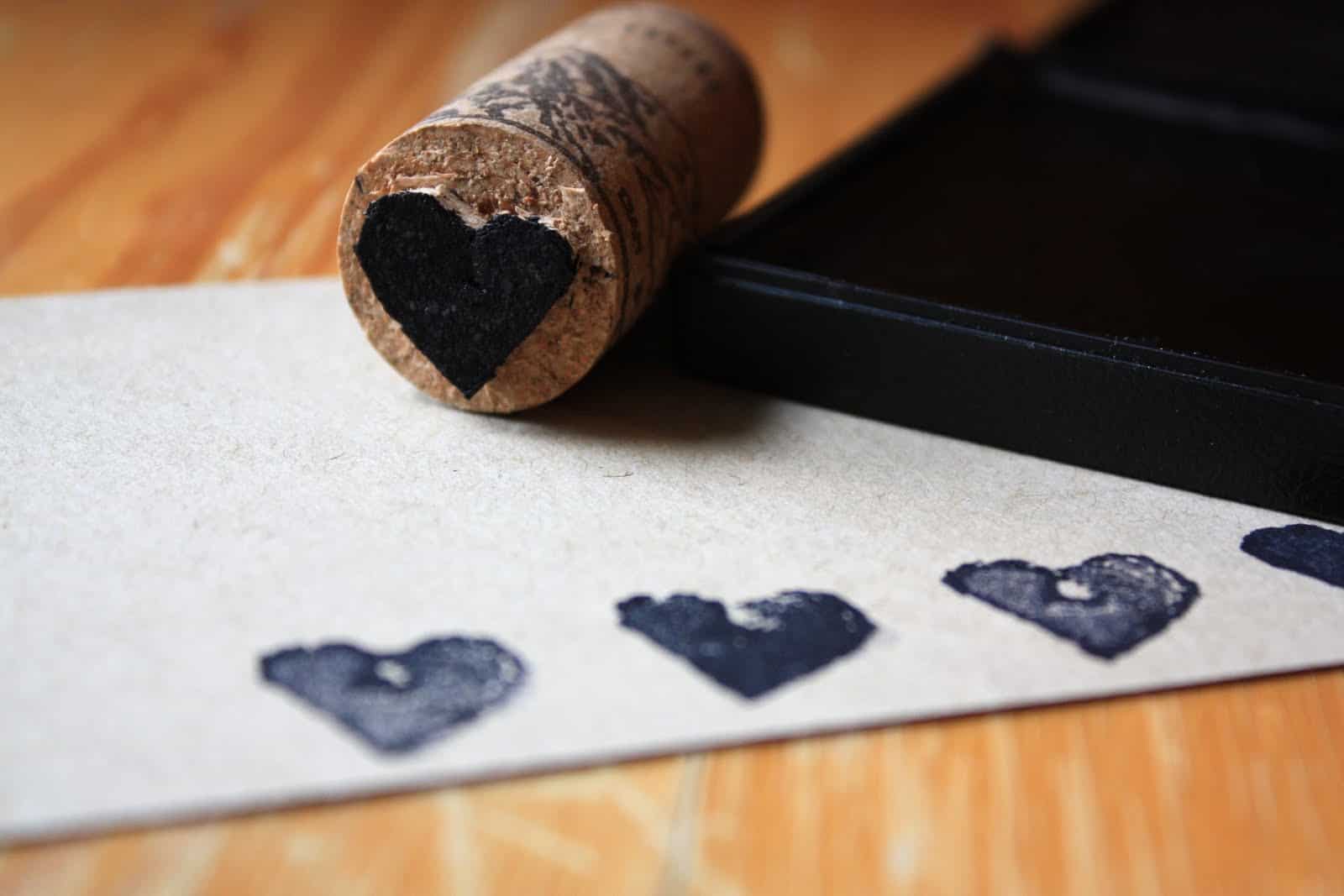 DIY cork stamps