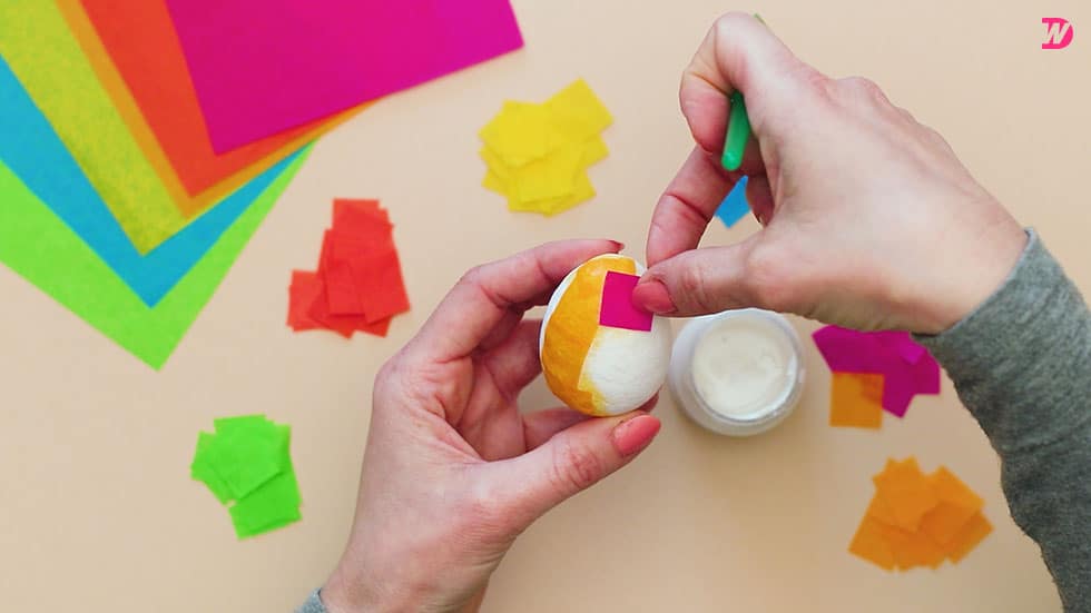 Paper Maché Easter Eggs for Colorful Holidays