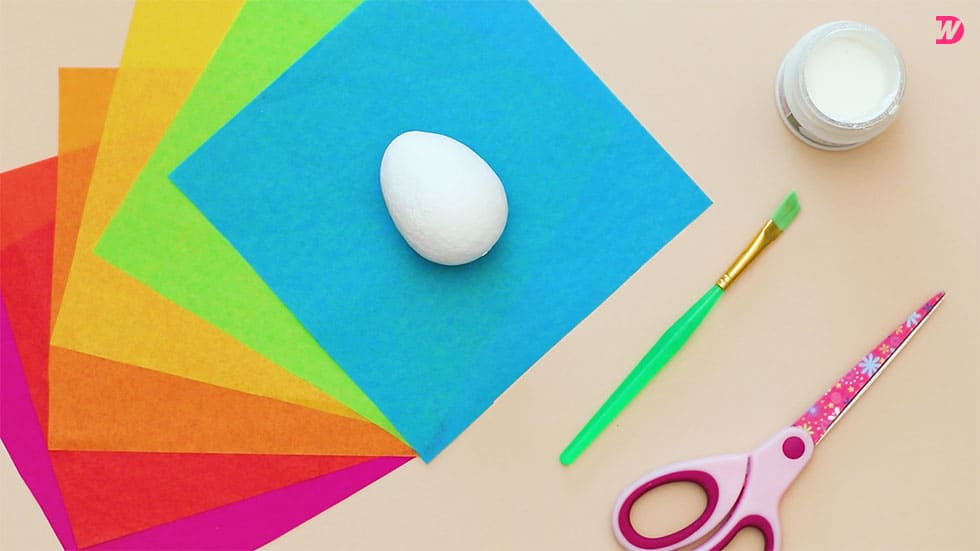 Paper Maché Easter Eggs – materials