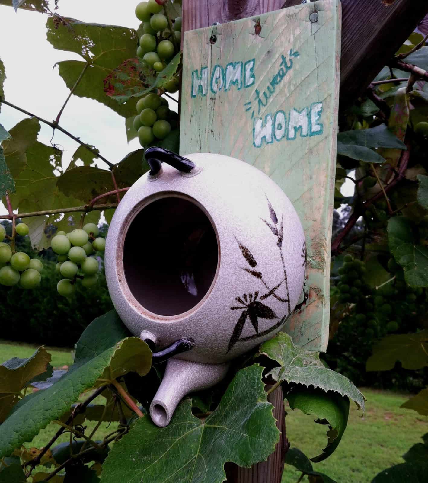 Teapot bird house