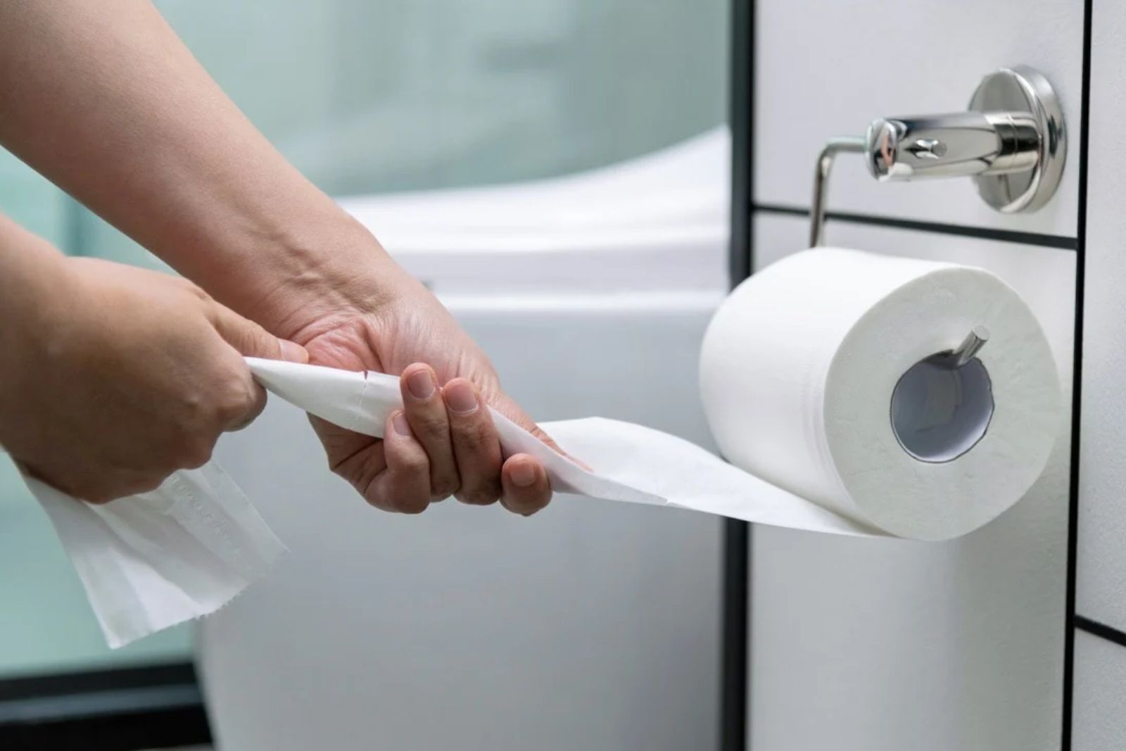 Toilet paper over or under